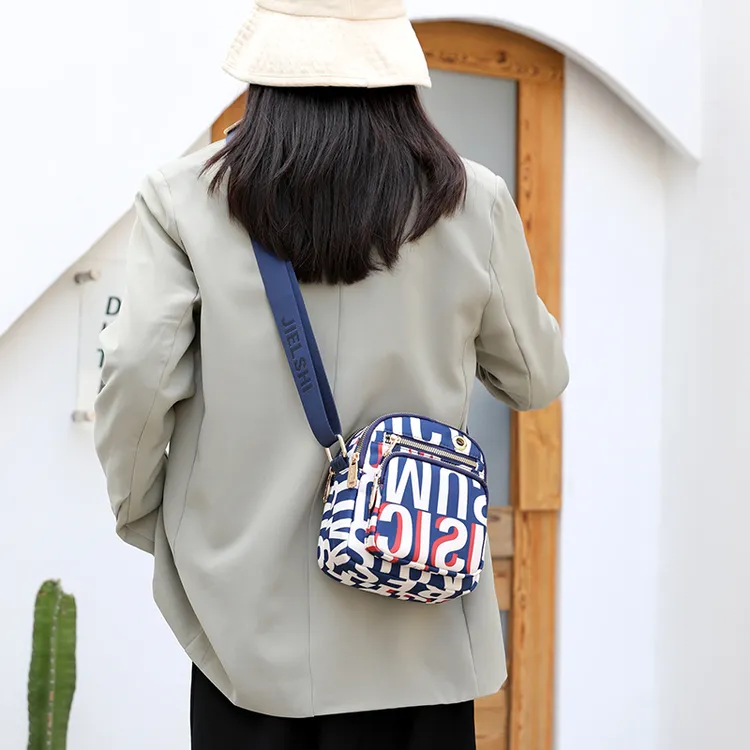 （C33）小布包牛津布新款多层包包单肩小巧帆布包尼龙斜挎迷你包