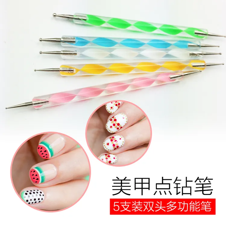 云钻点珠笔美甲工具点花笔勾花笔点钻针双头点钻笔初学者点花神器