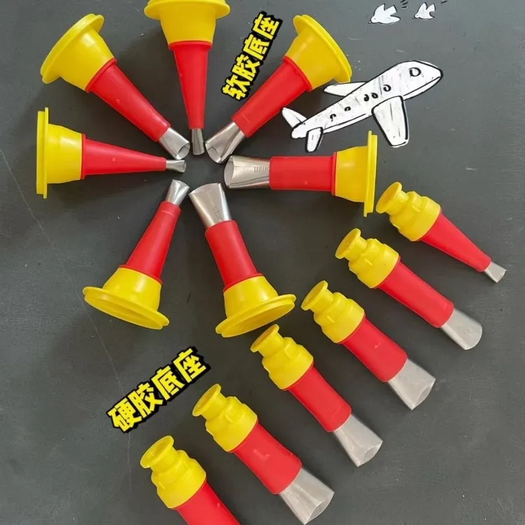 不锈钢胶嘴带底座一体嘴结构胶玻璃胶结构胶嘴鸭嘴型打胶神器胶嘴