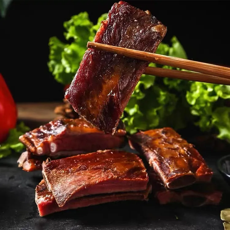 四川农家柴火烟熏土猪腊排骨农家自制土猪排骨1-10斤