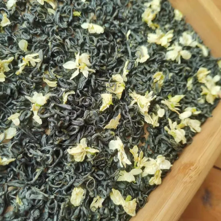 2025年四川茉莉花茶飘雪浓香耐泡蒙顶山绿茶卷B  250g 500g
