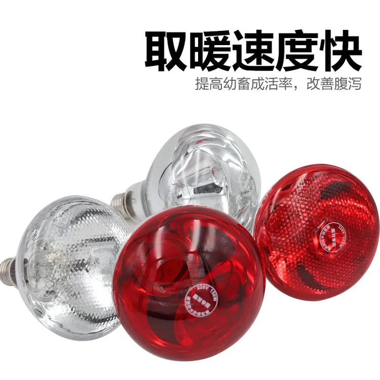 【破损包赔】保温灯防水防爆红外线取暖灯炮猪用保温灯仔猪保暖灯