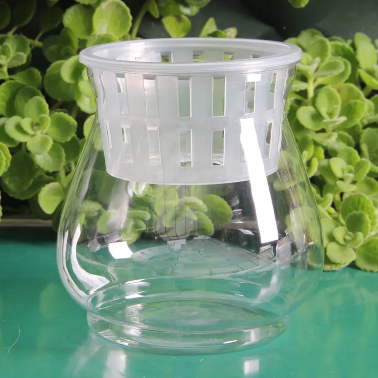 小号高透明塑料花瓶90口径花盆水培植物容器口径90仿玻璃瓶不伤手商品图