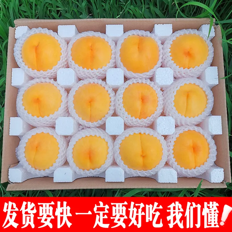 陕西中秋蜜锦绣黄桃 新鲜应当季整箱孕妇水果蜜桃4.5/8.5斤多规格
