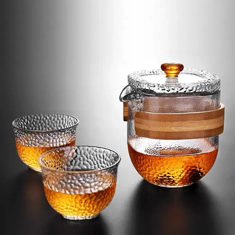玻璃快客杯套装便携旅行装泡茶器