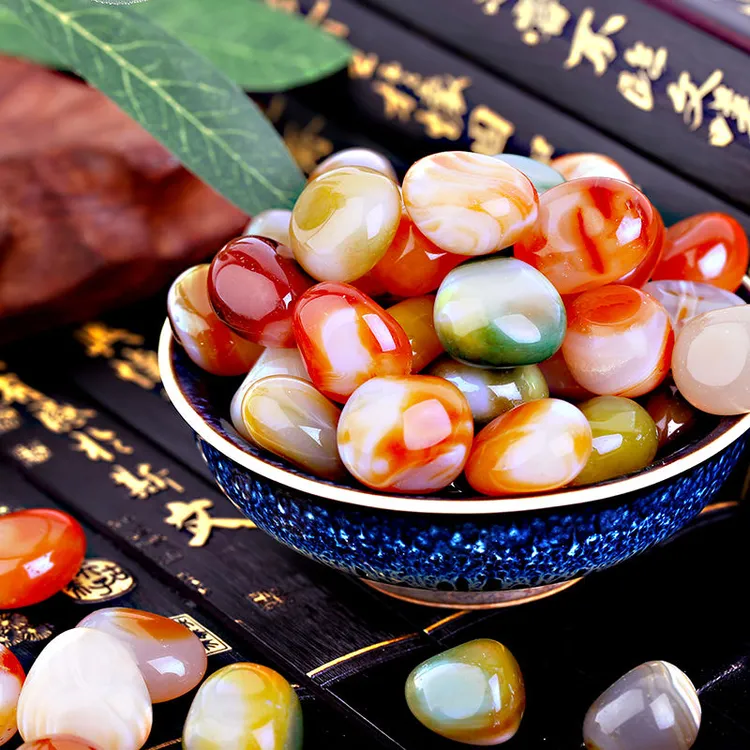 南京雨花石天然清仓鹅卵石多肉铺面鱼缸花盆盆栽彩色小石头子水培