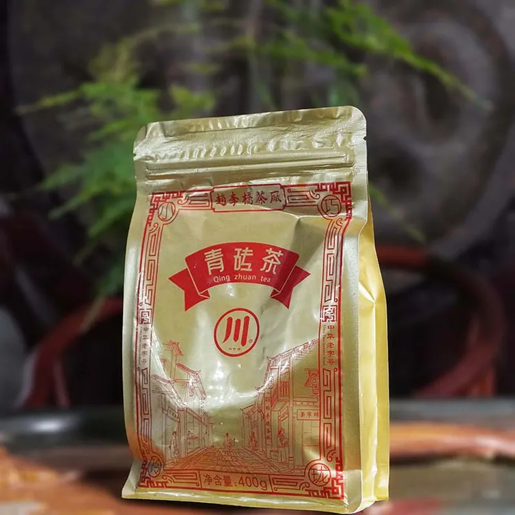 湖北黑茶洞茶川字牌赵李桥砖茶方便装400克精选老青砖茶