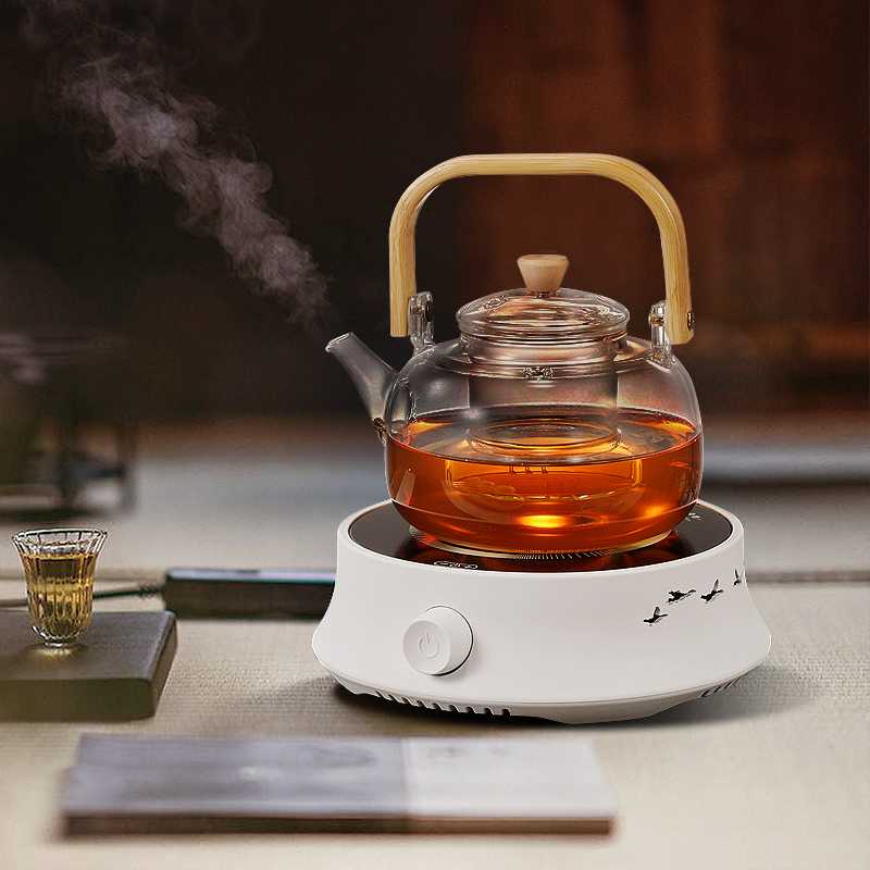 丹唛斯迷你电陶炉茶炉多功能静音自动关机款电茶炉烧水炉玻璃壶