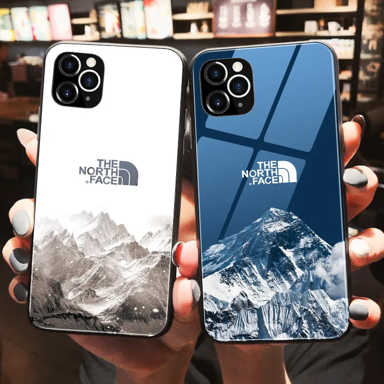 潮牌雪山大自然液态玻璃手机壳适用于苹果/华为/小米/oppo/vivo