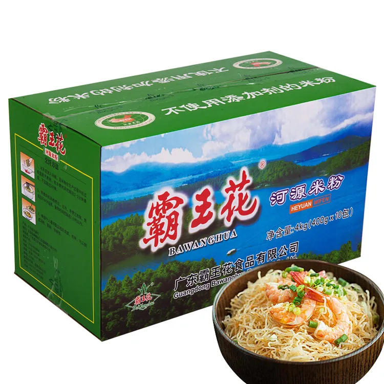 霸王花广东河源特产方便食品客家手排箱装原味美味米线4000g/箱