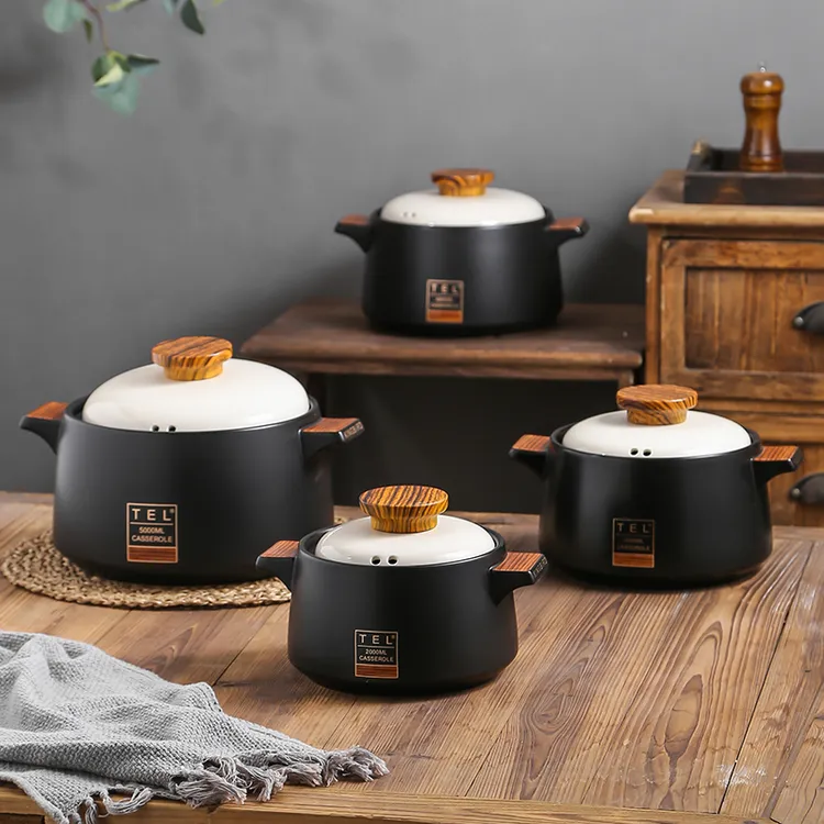 砂锅电磁炉煤气灶专用干烧耐高温燃气陶瓷沙锅煲汤炖锅煲汤锅煮粥