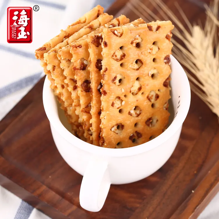 【整箱5斤装】海玉红糖蜂巢饼焦糖芝麻味饼干休闲零食小吃白糖
