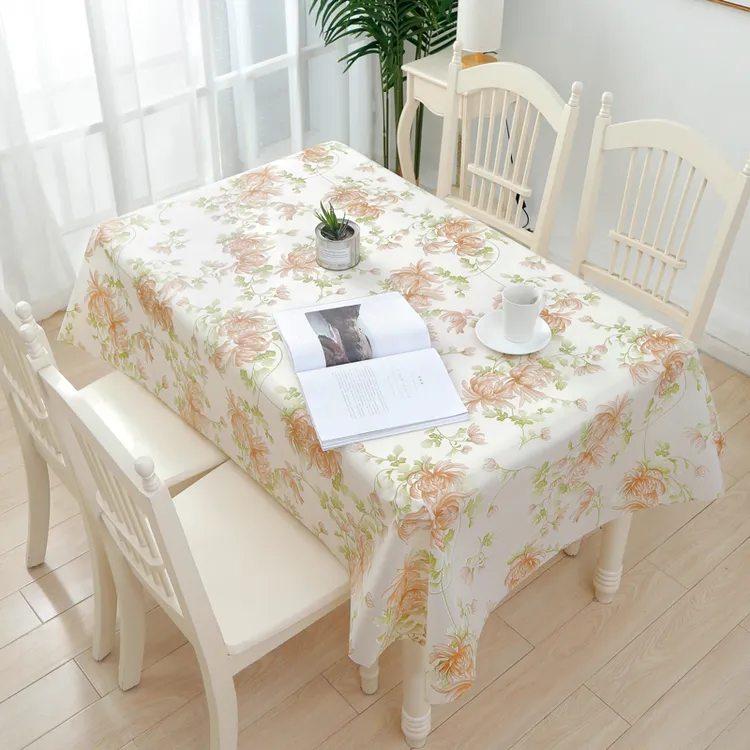 桌布防水防油防烫免洗环保eva塑料家用长方形餐桌茶几垫—繁花似锦