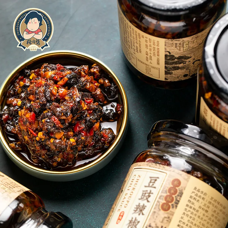【主播推荐】粤式豆豉加蒜头的香辣口味！猪肉婆豆豉辣椒酱220g