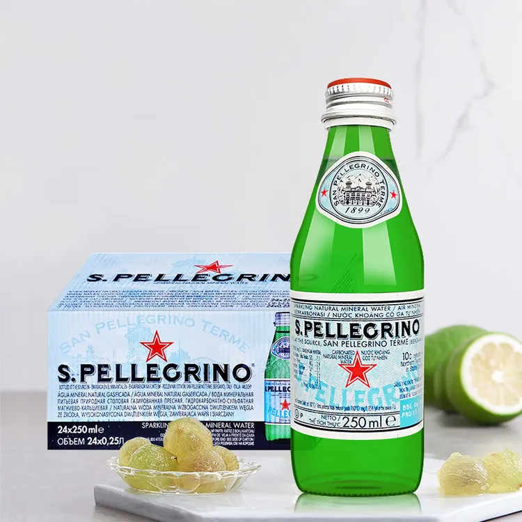 意大利圣培露矿泉水整箱250ml*24瓶天然饮用水进口饮料