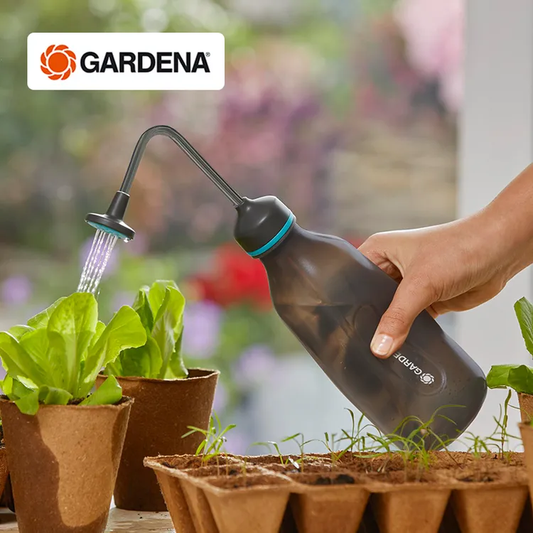 德国嘉丁拿GARDENA双喷头2合1 家用养花种菜育苗浇水壶多肉浇花壶
