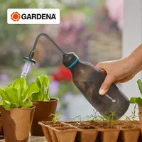 德国嘉丁拿GARDENA双喷头2合1 家用养花种菜育苗浇水壶多肉浇花壶