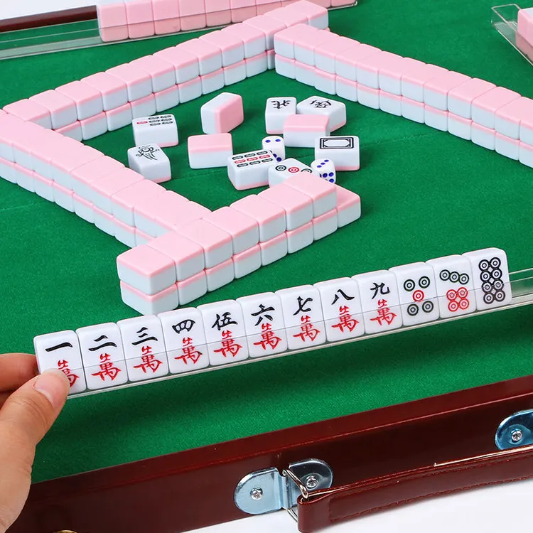 迷你小麻将旅行便携式小号麻将牌宿舍小型麻将mini袖珍网红麻将牌