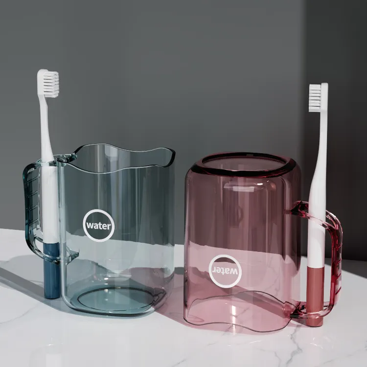 刷牙杯漱口杯牙具杯子家用牙刷杯透明一家三口四口家庭儿童洗漱杯