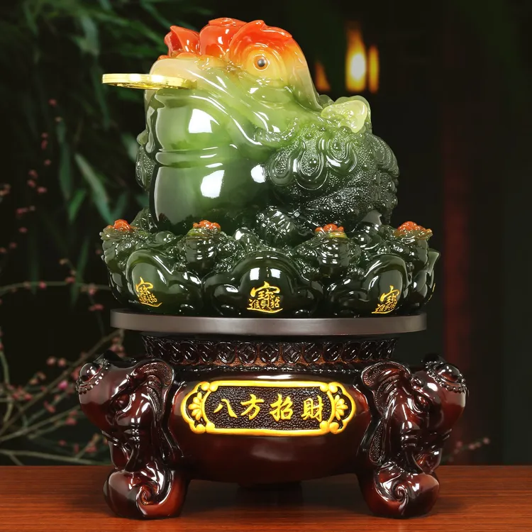 善灵阁金蟾摆件家居办公场所装饰品桌面摆设开业乔迁送礼商务礼品