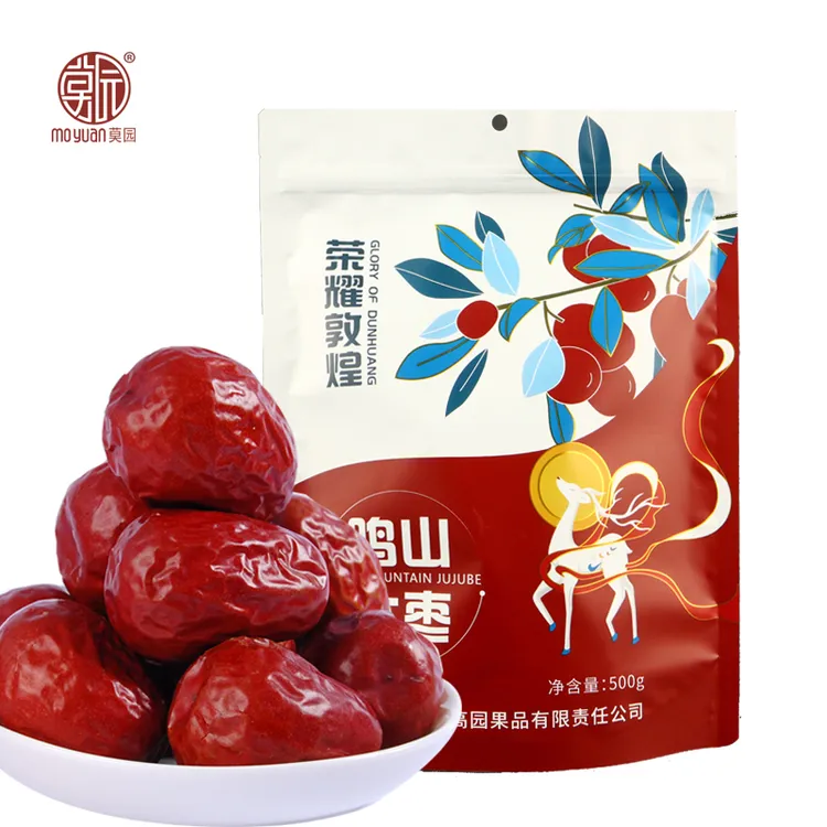 moyuan/莫园敦煌鸣山大枣500g 自然晾晒大颗粒饱满口感甜糯女士枣
