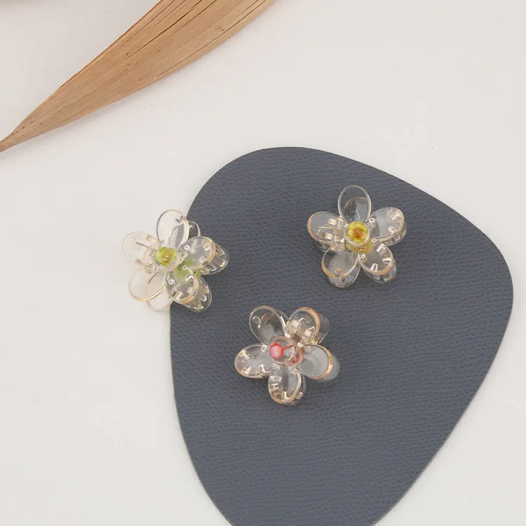 新款小香风花朵小抓夹盘发韩国发饰洗澡刘海夹头饰发卡小号发夹女