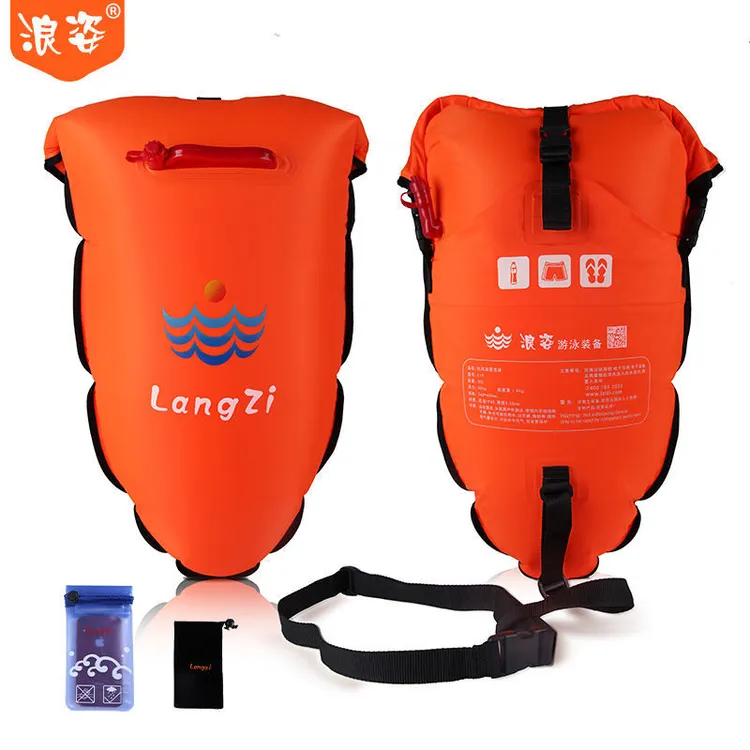 正品浪姿新款游泳包漂流浮漂防水便携双储物袋设计包边升级
