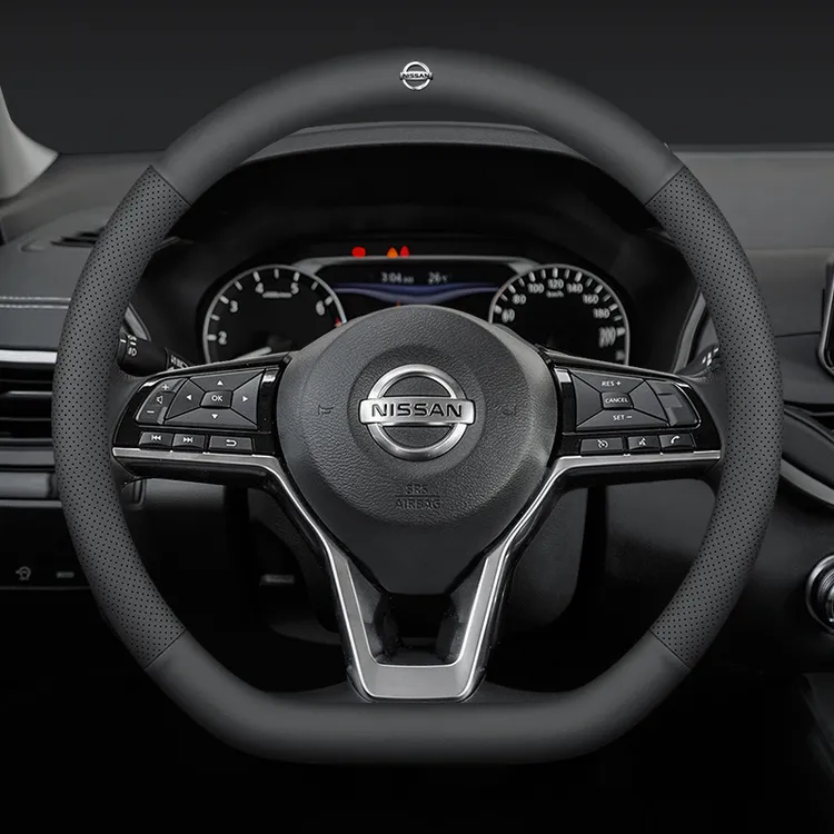 【4号】日产方向盘套轩逸天籁逍客奇骏骐达阳光途达楼兰真皮超薄