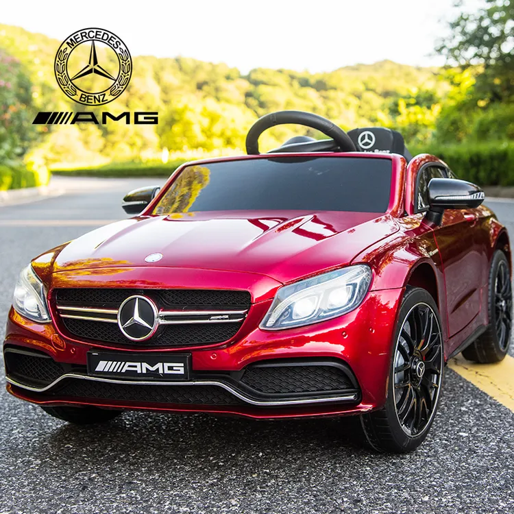 儿童四轮电动汽车奔驰跑车婴幼儿充电遥控可坐人玩具车避震摇摆车