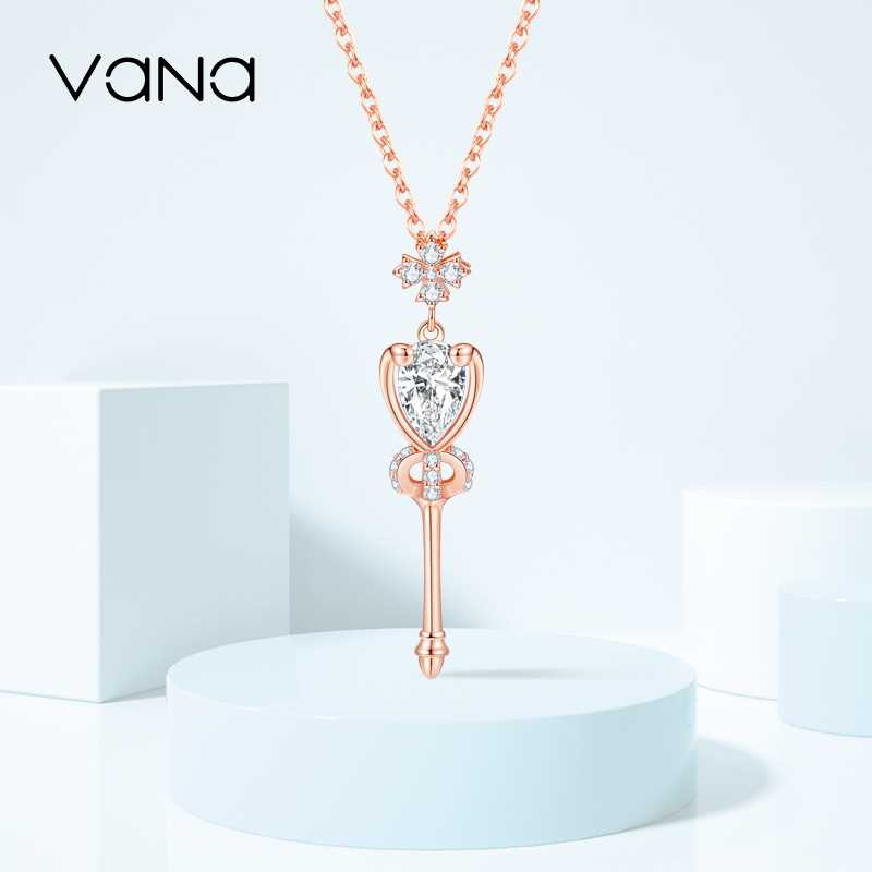 VANA 坠链均925银合成锆石 女王的权杖项链轻奢高级感送女友礼物