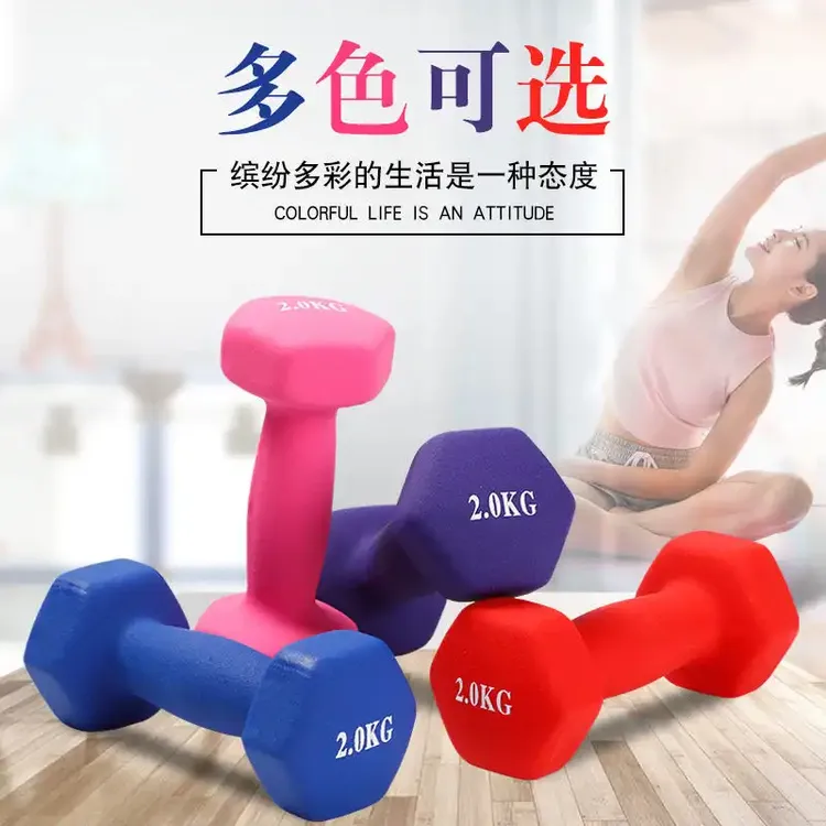 嘉铭健身哑铃女士健身塑形家用器材儿童小哑铃女式练臂肌瘦手臂