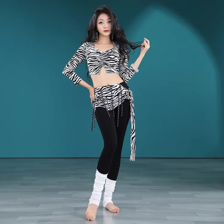 舞娘肚皮舞舞蹈练功服装2025秋冬新品东方舞蹈服表演服套装裤装