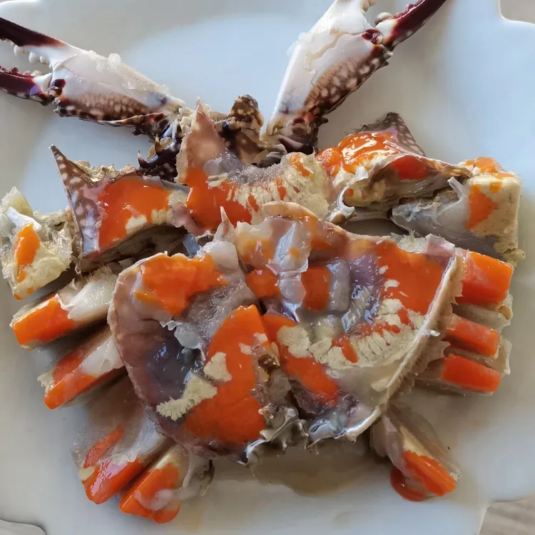 海哥甄选3只装舟山中飞机红膏咸呛蟹4-5两一只，满肉满膏沾醋生吃