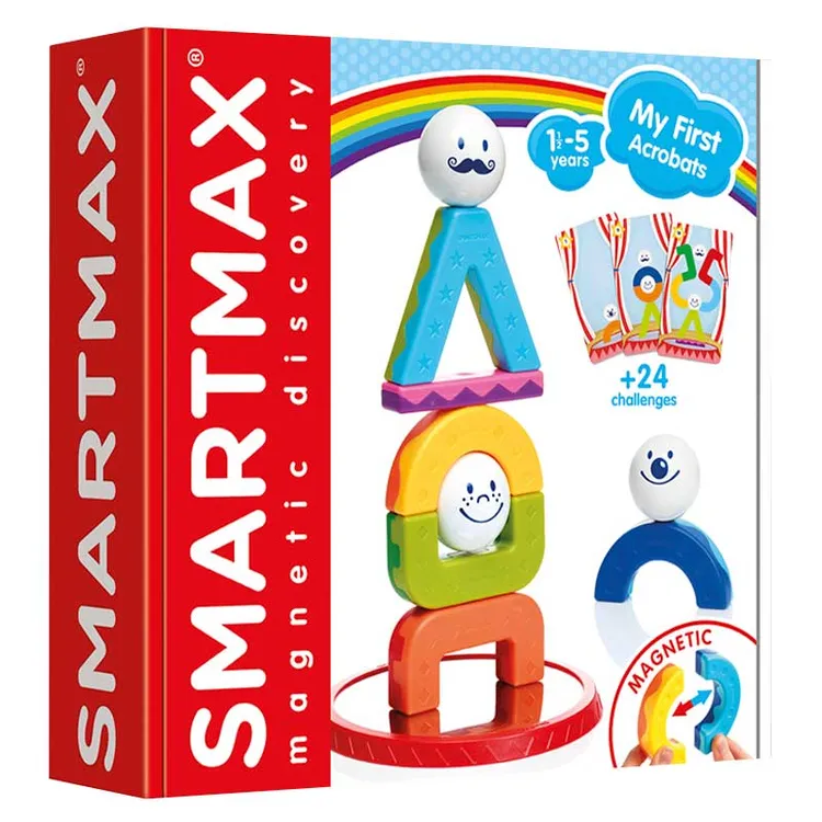 SMARTMAX小小杂技师1.5-5岁宝宝早教启蒙益智磁力棒