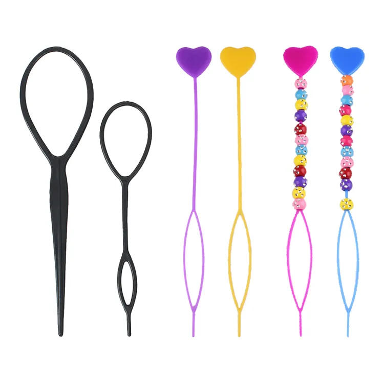 【梦蜜】儿童专用不扯发不伤发编发工具爱心编发器串珠拉发器拉针