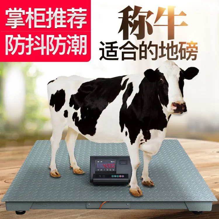 称牛羊称猪地磅秤电子秤包邮高精度地秤加厚钢板畜牧地磅称重设备