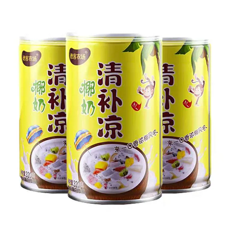 德客农场清补凉海南特产椰奶椰子汁320克