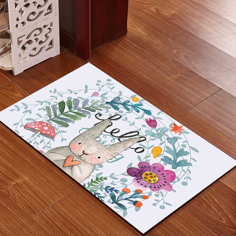 欣雨佳现代简约风进门地垫卧室厕所门口地垫床边长条防滑脚垫
