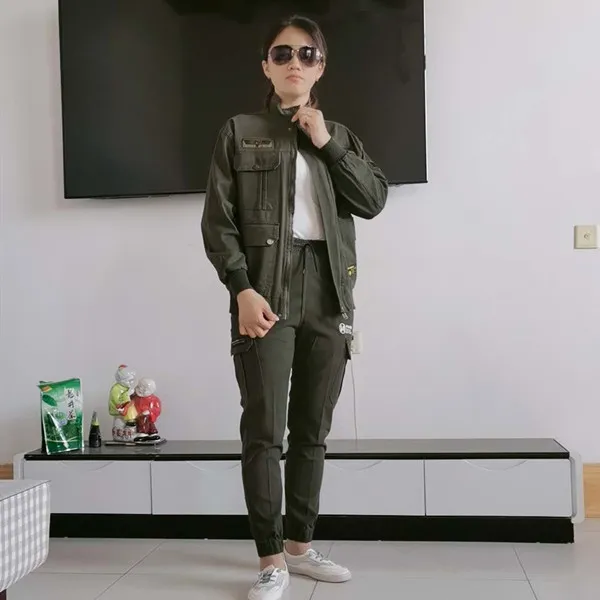 华神-852春秋工装套装男女耐磨加厚工地男士工装劳保装工作服修身