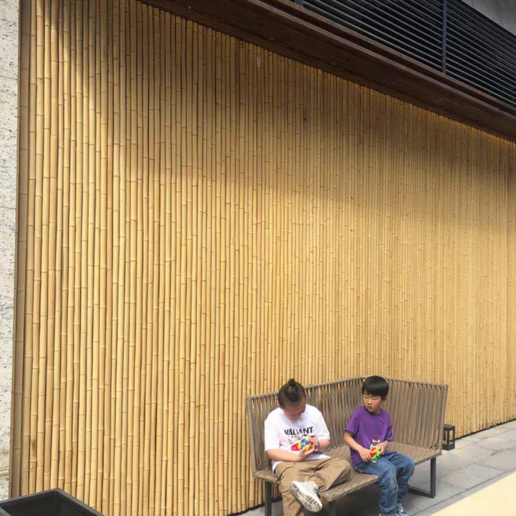 可定制装修装饰围栏竹竿竹帘屏风隔断户外防腐竹栅栏庭院竹墙篱笆