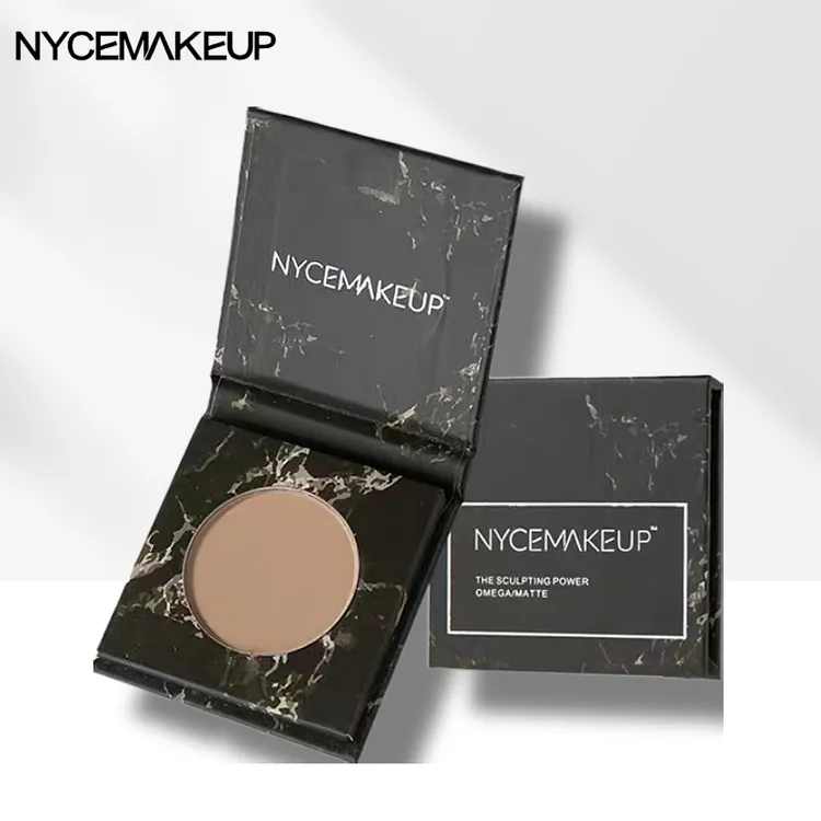 NyceMakeup修容盘NYCE黑盒粉饼立体鼻侧影发际线哑光提亮阴影裸妆