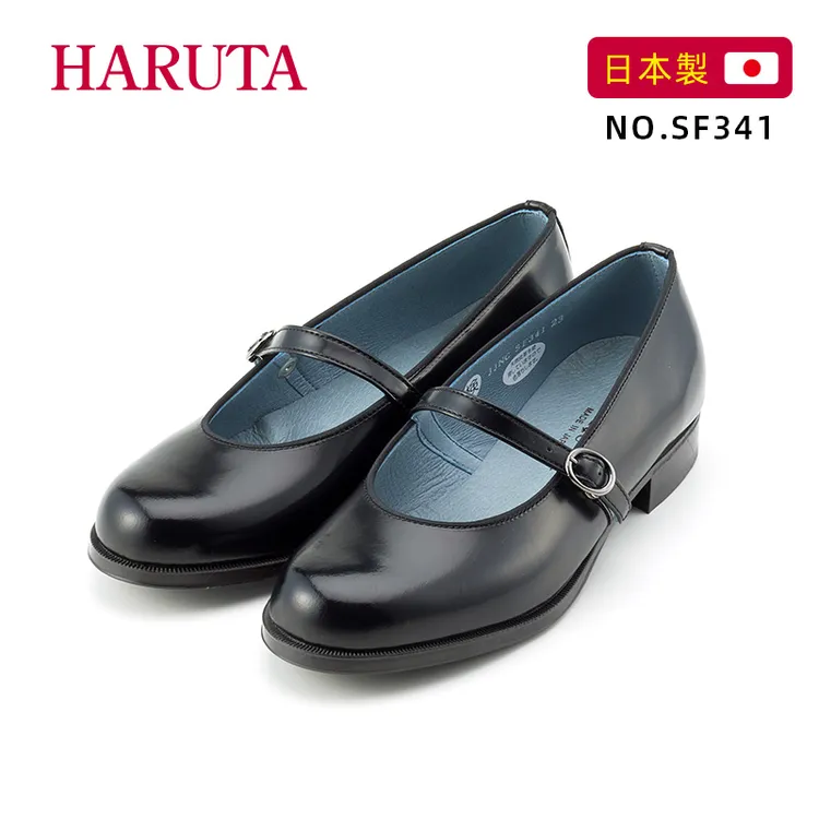 Haruta日系SF341法式复古鞋女学生森系jk制服真皮小皮鞋女奶奶鞋