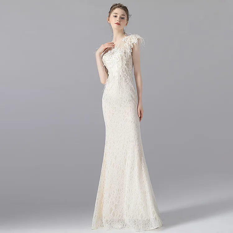 L92800C思朵SIDUO优雅气质宴会主持人礼服裙长款显瘦鱼尾晚礼服