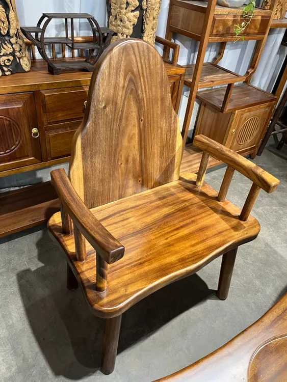 南美椅大王椅主人椅全实木餐椅新中式休闲椅椅子复古套装圈椅