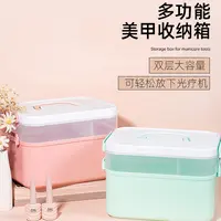 美甲大容量可放光疗机指甲油胶手提式多层收纳盒美甲店专用收纳箱