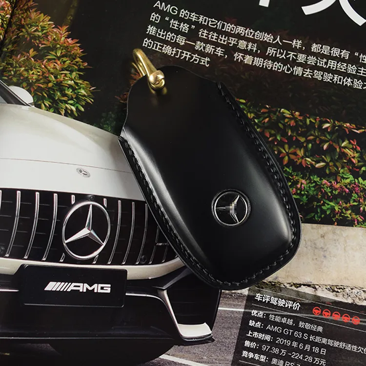 YOOOZE奔驰钥匙套全系列C级E级S级260Le300L平治马臀皮手工钥匙包