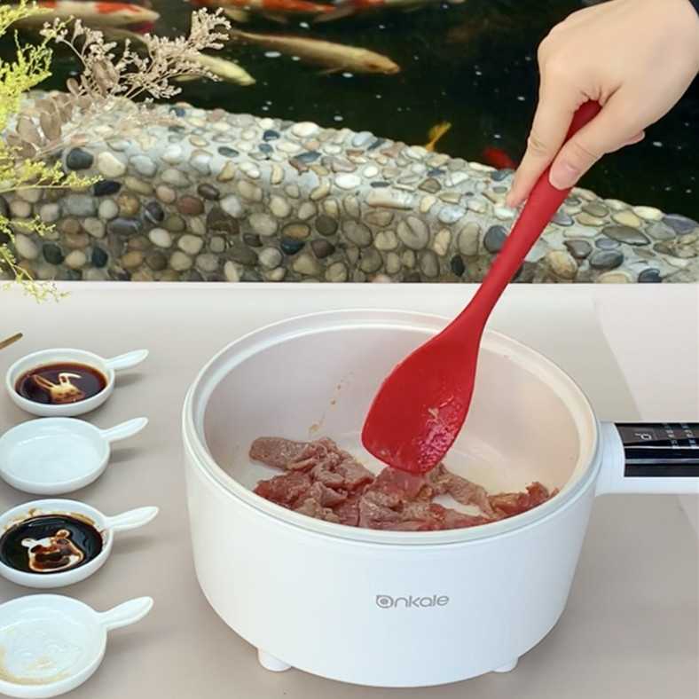 小白锅铲硅胶铲硅胶锅铲饭勺汤勺漏勺炒菜套装多功能炒菜锅铲子