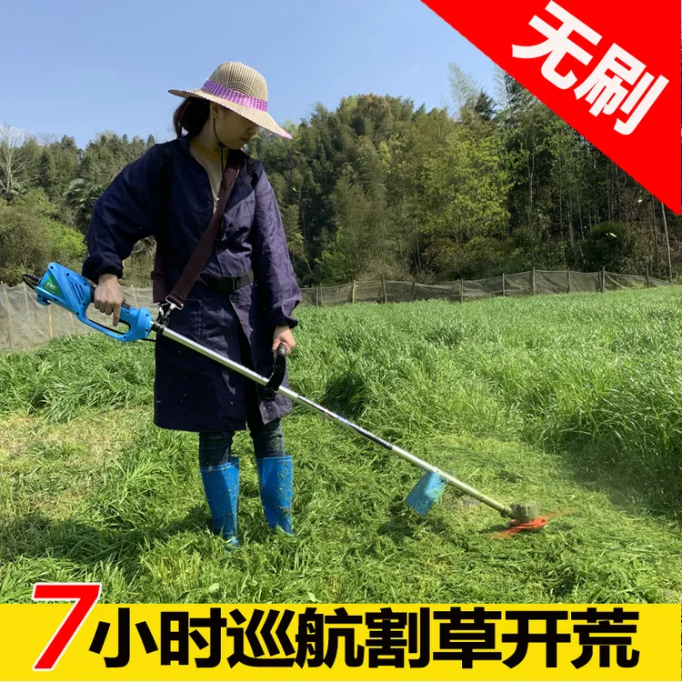 斯特克充电式电动割草机无刷打草机草坪修剪机多功能手持除草神器