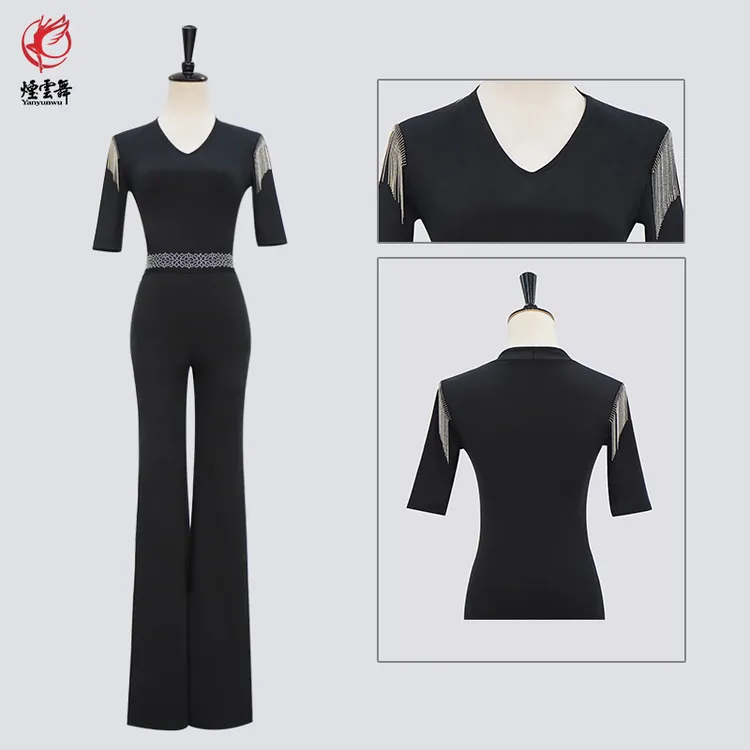 【主播精选】烟云舞形体训练服礼仪导师服模特走秀练功服XTM538-H