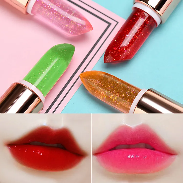 彩蓓蒽变色果冻唇膏学生补水保湿淡化唇纹不沾杯不掉色女口红正品